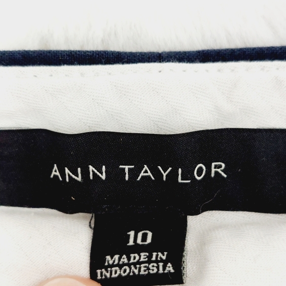 Ann Taylor Navy Blue Eva Ankle Pants Business Casual Trousers P6756 - Picture 6 of 9